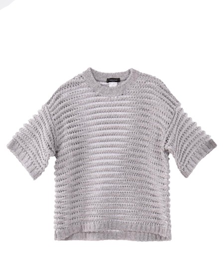 Shop FABIANA FILIPPI  Cappa: Fabiana Filippi maglia in cammello.
Girocollo boxy.
Realizzata in esclusivo filato catenella in puro cammello. Lavorazione a rigatura rete con filato lurex.
Prodotta con processi sostenibili.
Composizione: 80% cammello – 13% alpaca – 5% lana – 2% poliammide.
Made in Italy.. MAD215F094 L520-8132